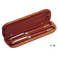 Rosewood Pen, Pencil and Case Set